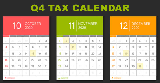 Q4 tax calendar